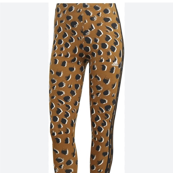 Essentials 3 stripes Animal print Legging - Picture 3 of 4